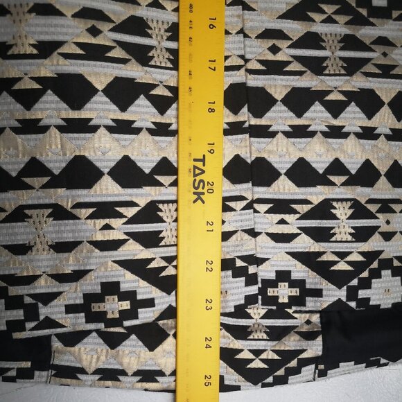 Roz & Ali Ladies Size 2X Full Zip Gold Black & Off White Lined Blazer - Picture 9 of 9